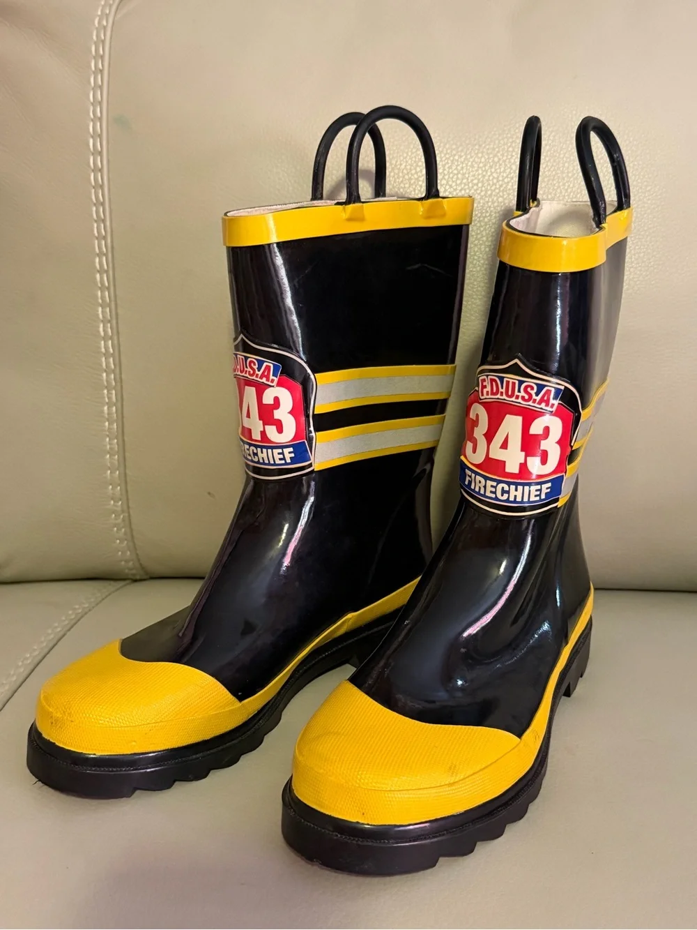 Western Fire Chief F.D.U.S.A. 343 Fire chief Rain Boot Women’s Size B5